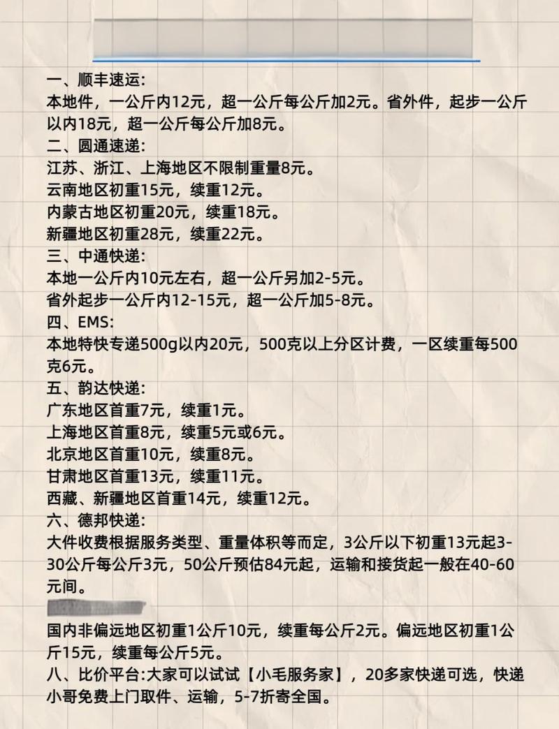高端笔记本电脑邮寄费用指南